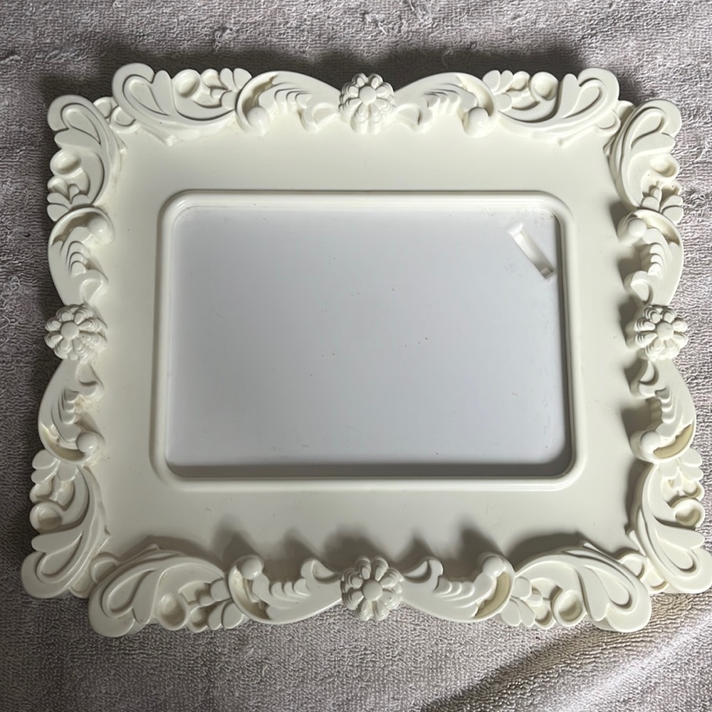 Romantic vintage IKEA ivory 5x7 picture frame